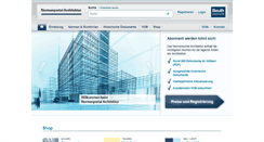 Desktop Screenshot of normenportal-architektur.de