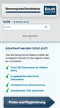 Mobile Screenshot of normenportal-architektur.de